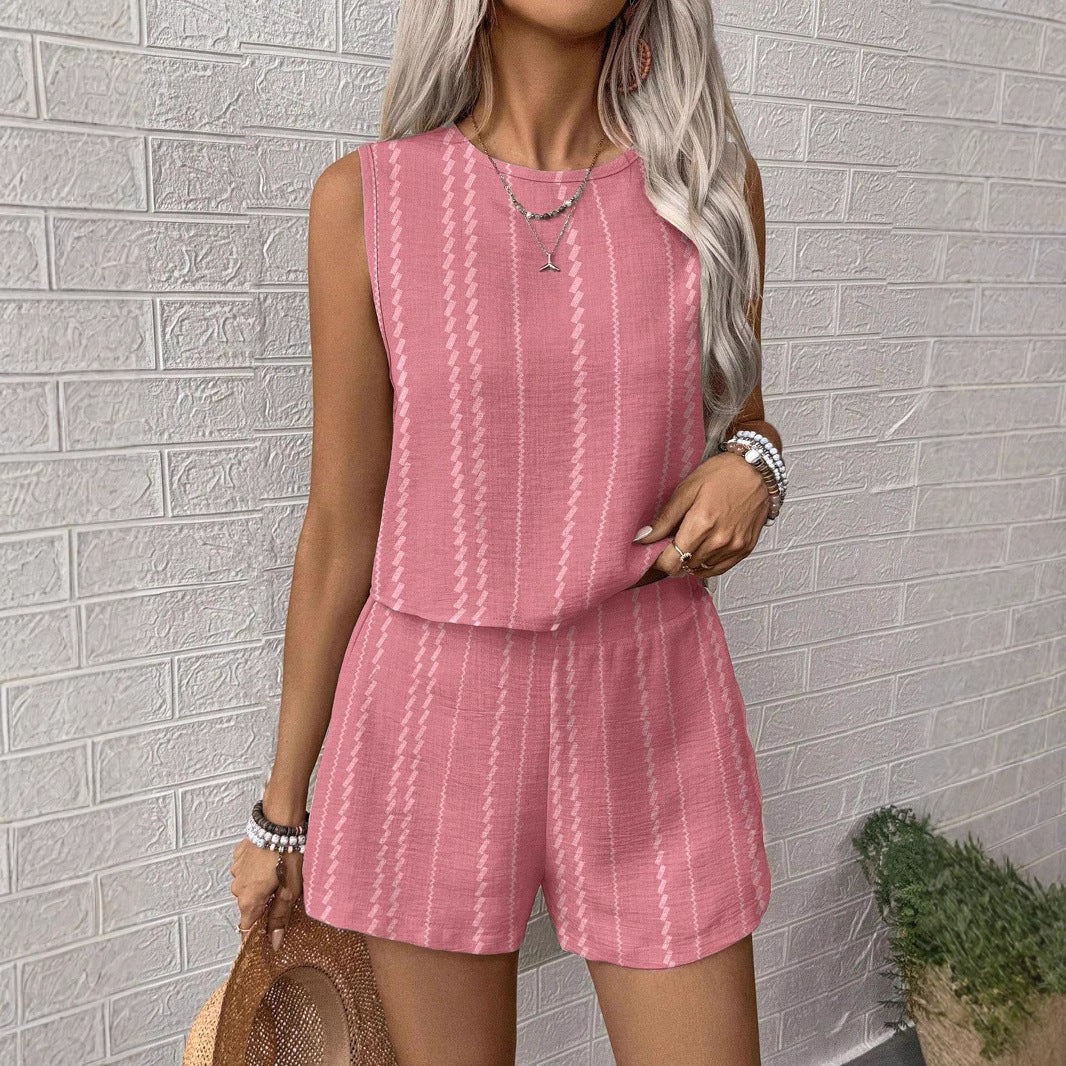 Ensemble Femme Sans Manches – Haut & Pantalon