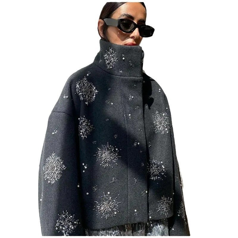 Manteau Pailleté Chic