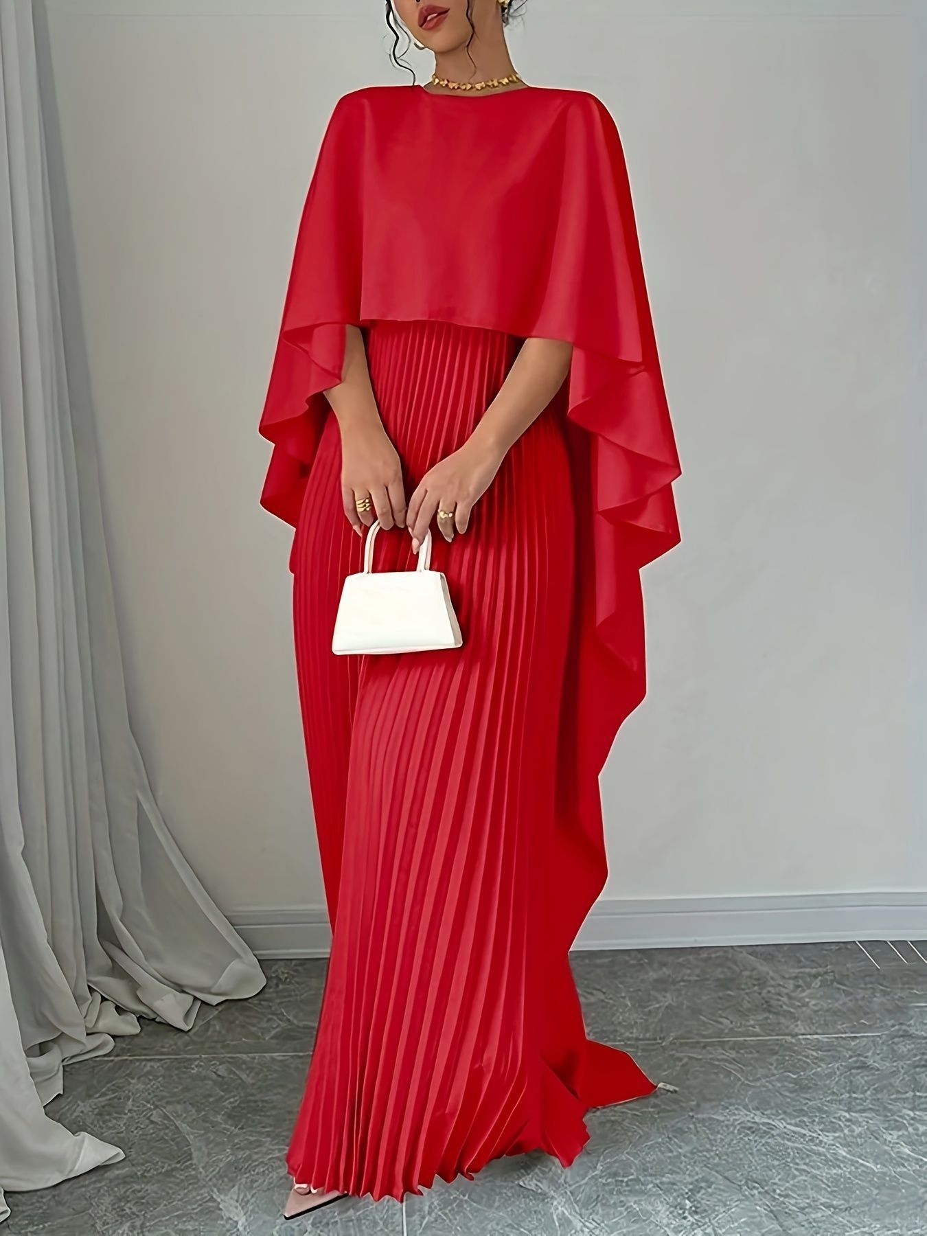Robe Femme en Tissu Tissé – Style Élégant et Tempérament Professionnel