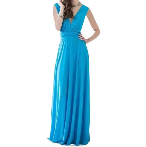 Robe Longue Multi-Styles – Bretelles Longues & Dos Nu Élégant
