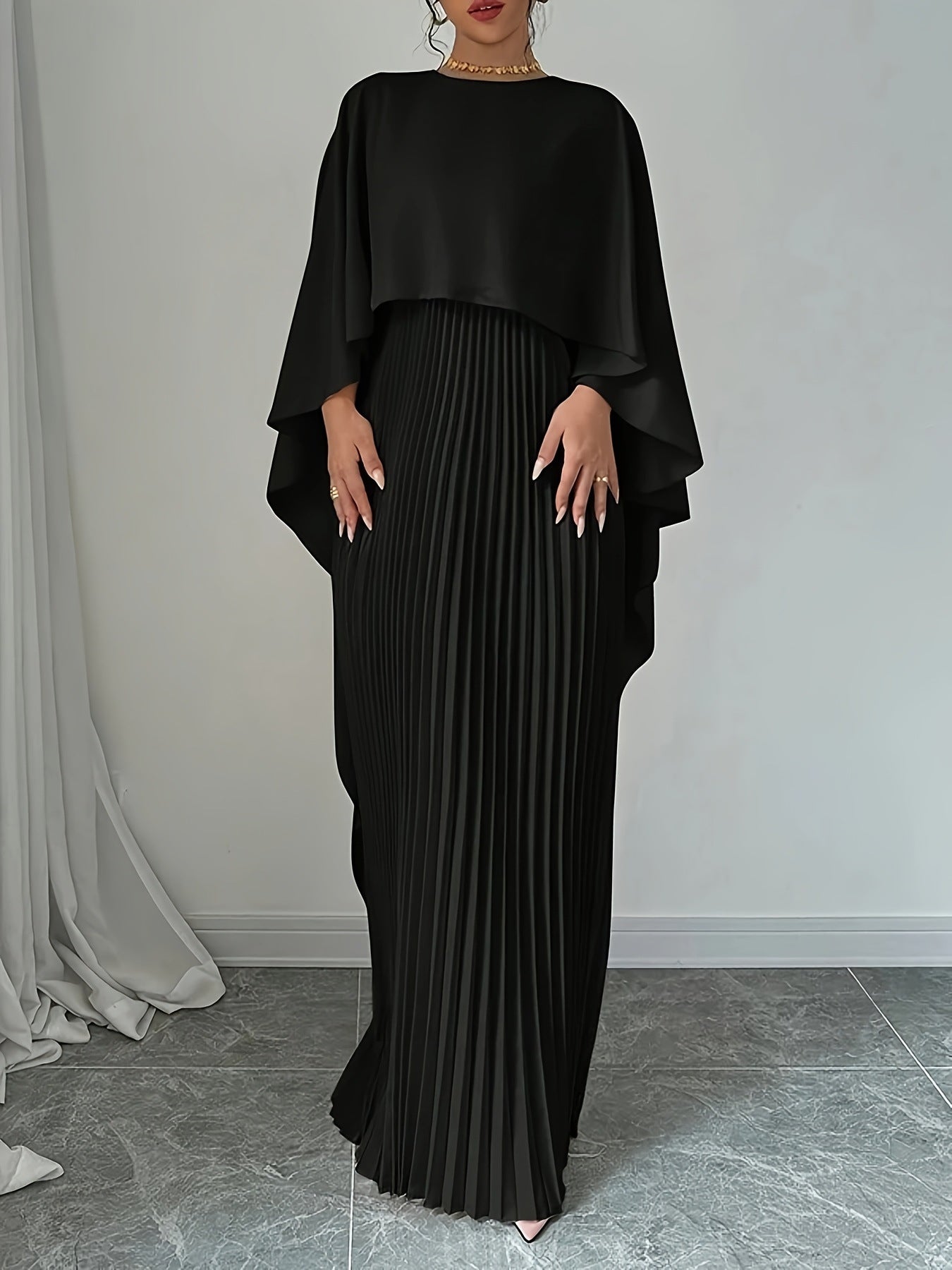 Robe Femme en Tissu Tissé – Style Élégant et Tempérament Professionnel