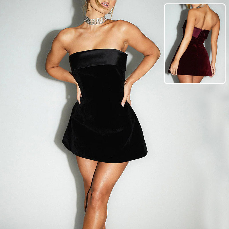 Robe courte moulante à bretelles – Mode soirée