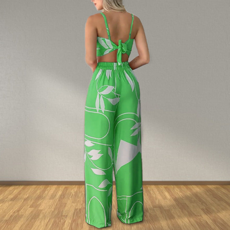 Set Femme Imprimé : Bandeau & Pantalon Fluide