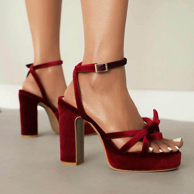 Sandales Femme Style Français – Talon Carré
