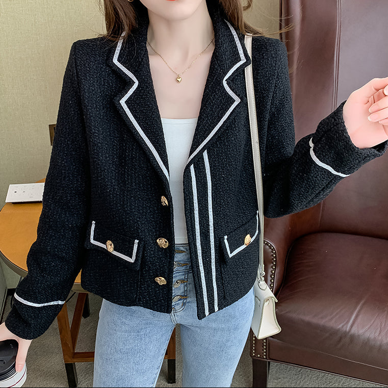 VELSIRA — Veste Courte Élégante à Coupe Droite