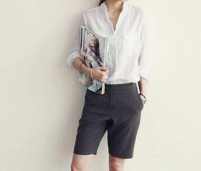 Chemise Femme en Coton & Lin