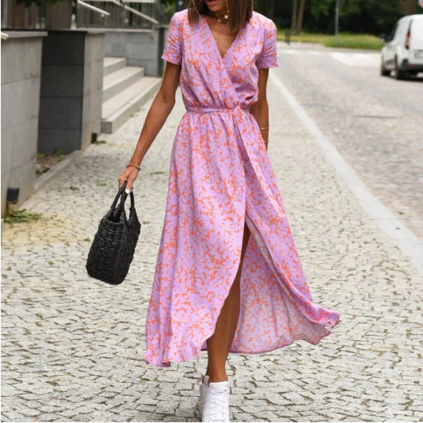 Robe Trapèze Été Femme – Manches Courtes