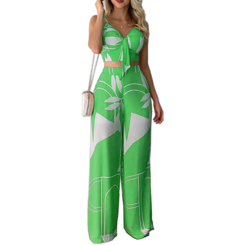 Set Femme Imprimé : Bandeau & Pantalon Fluide
