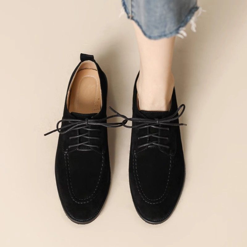 Chaussures Femme en Suédine – Bout Carré & Talon Moyen