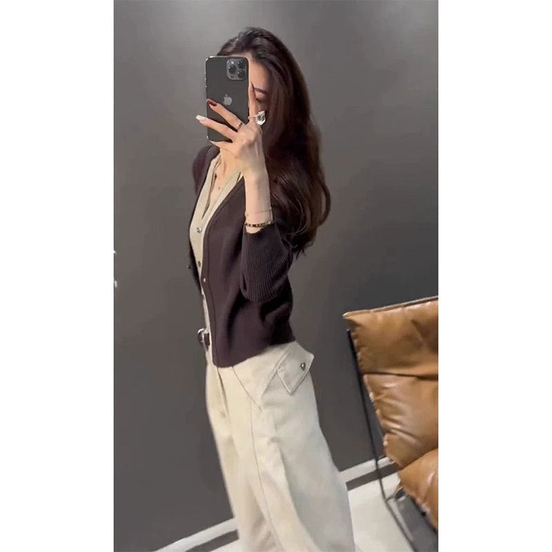 Ensemble Deux Pièces en Tricot – Pantalon Décontracté