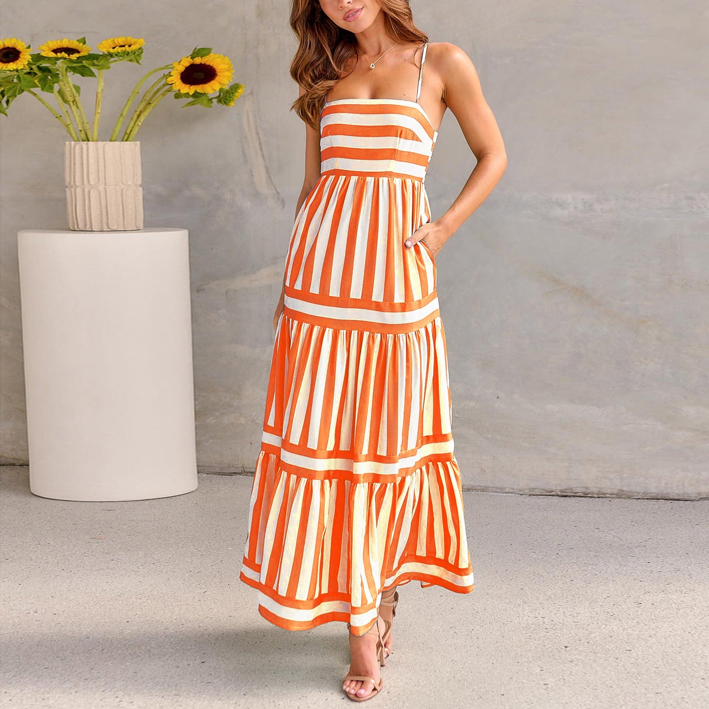 Robe Sexy à Bretelles Fines