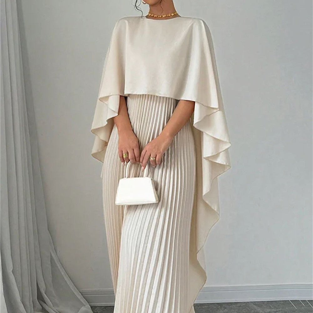 Robe Femme en Tissu Tissé – Style Élégant et Tempérament Professionnel