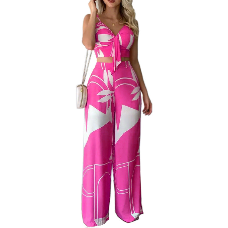 Set Femme Imprimé : Bandeau & Pantalon Fluide