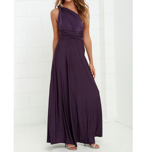 Robe Longue Multi-Styles – Bretelles Longues & Dos Nu Élégant