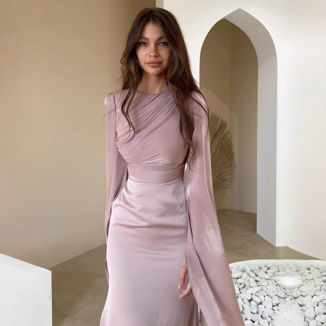 Robe Longue A-line – Élégance Fraîche et Confortable