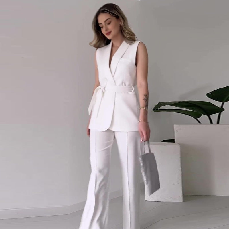 Ensemble Femme Élégant – Veste & Jupe Style Tailleur Moderne.