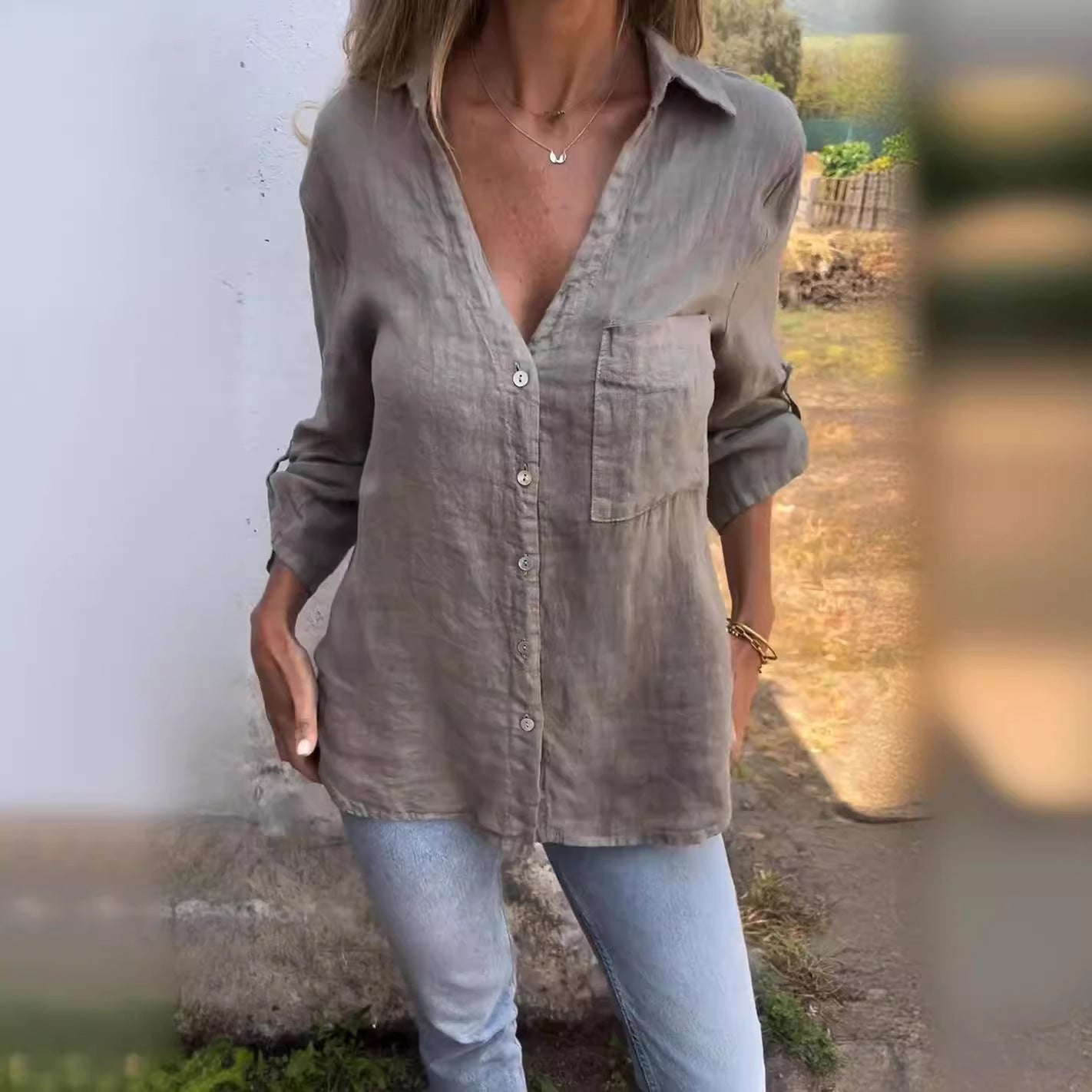 Shemise Femme Été – Uni, Style Simple