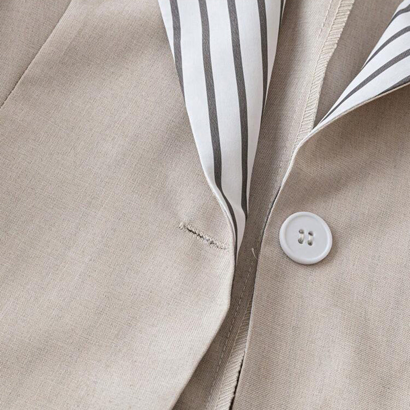Blazer Femme Élégant à Col Tailleur – Style Minimaliste & Polyvalent