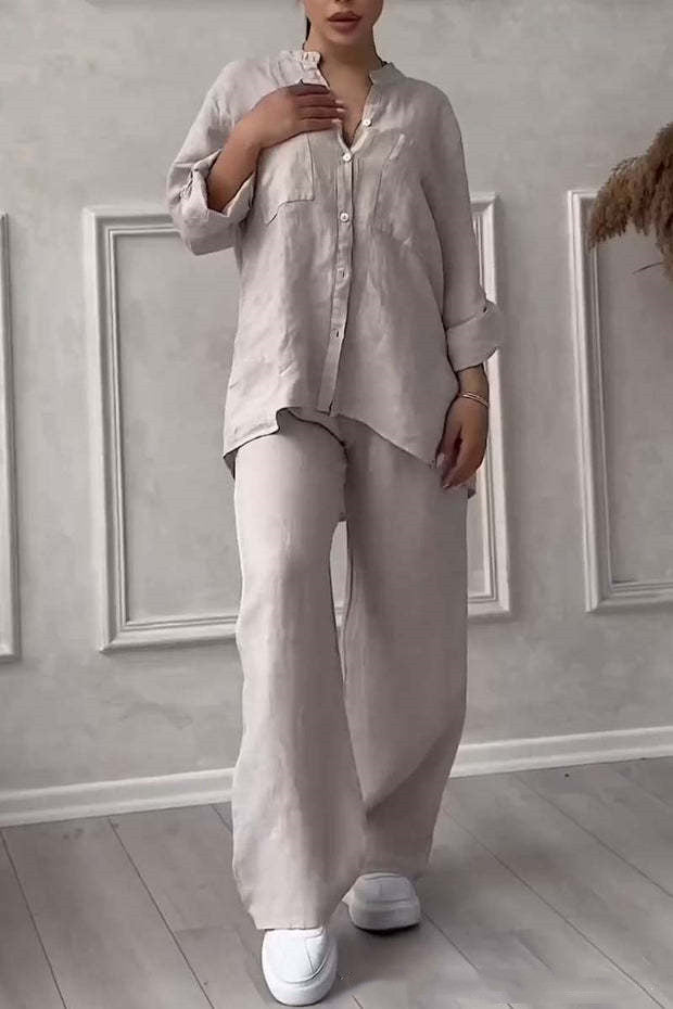 Ensemble Femme – Haut Lacé & Pantalon Assorti