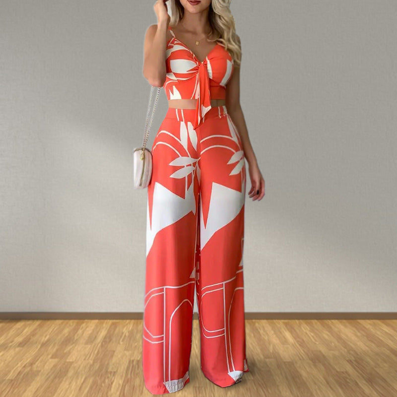 Set Femme Imprimé : Bandeau & Pantalon Fluide