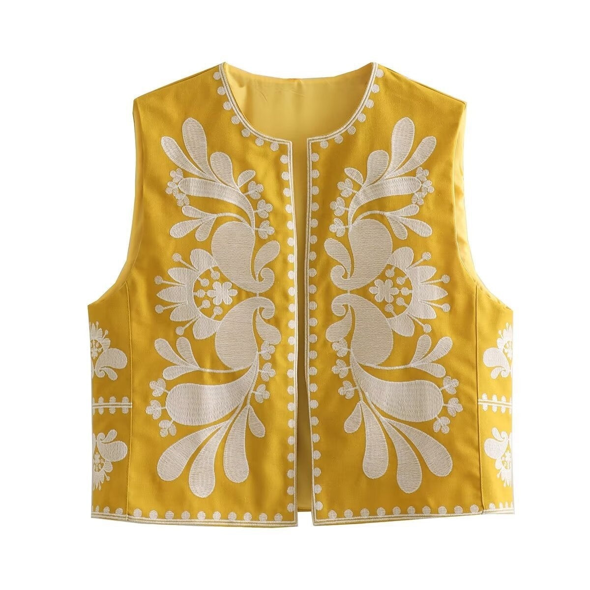 Top Femme à Fleurs Brodées – Style Bandeau Sans Bretelles