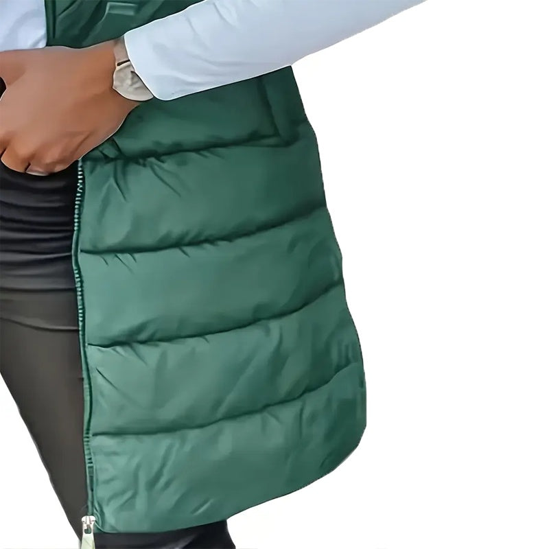 Gilet sans manches à capuche