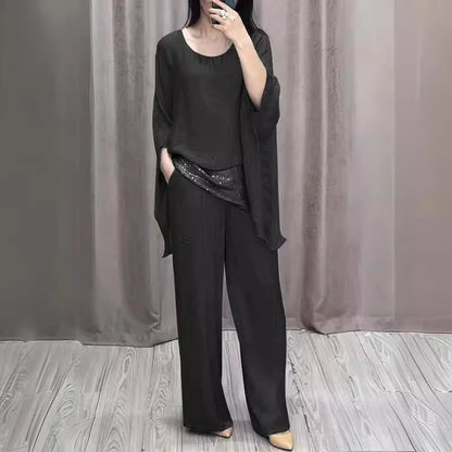 Costume Femme – Pantalon & Haut Épaules Dénudées