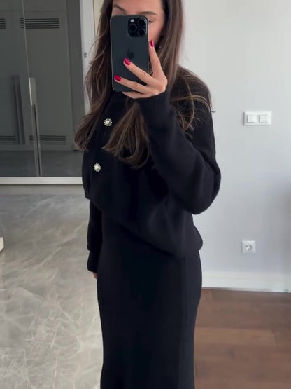Ensemble Cardigan et Jupe Maxi