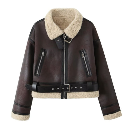 Jacket court décontracté à double face