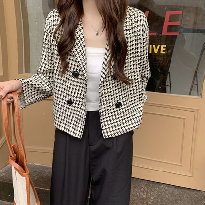VALENZA— Veste  à Carreaux Coupe Loose
