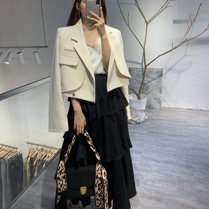 Blazer Élégant Style Européen