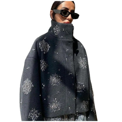 Manteau Pailleté Chic