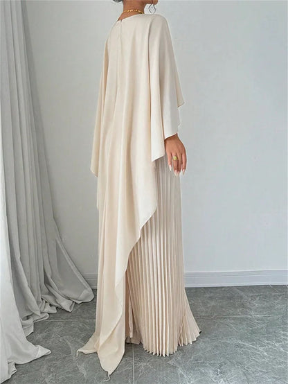 Robe Femme en Tissu Tissé – Style Élégant et Tempérament Professionnel