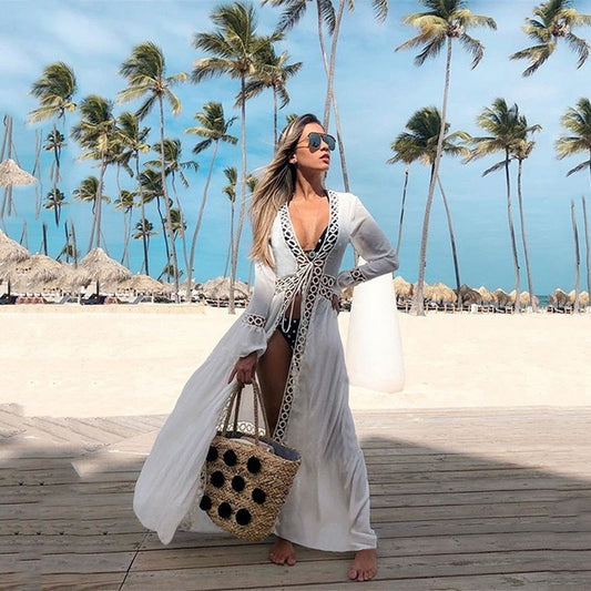 Chemise Chiffon Printemps, Kimono de Plage