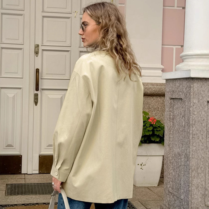 Veste décontractée ample en pur coton