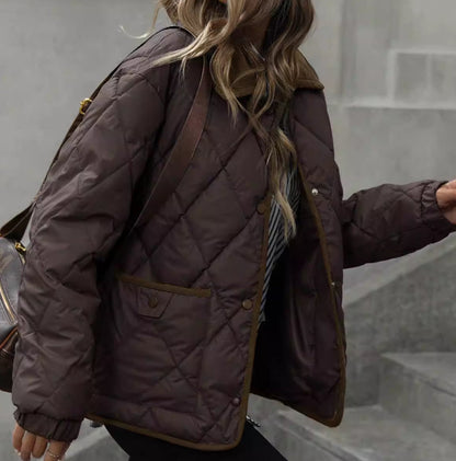 Novera – Veste Élégance Chocolat