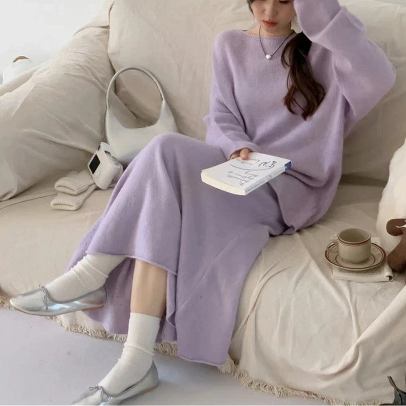 Costume deux pièces en tricot ample