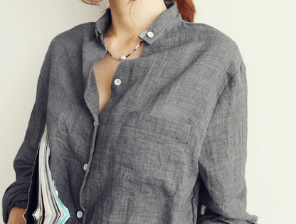 Chemise Femme en Coton & Lin