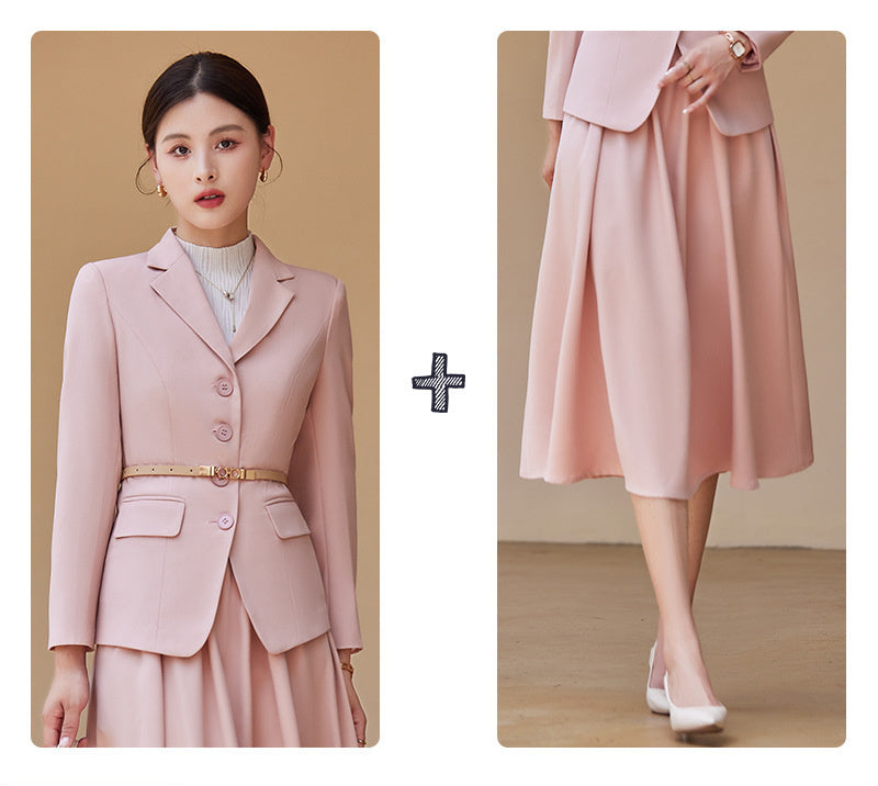Ensemble Tailleur Moderne Femme – Veste Chic & Jupe Élégante