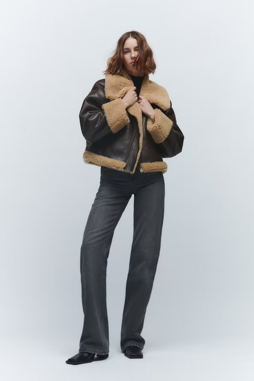 Manteau Simili Cuir Style British