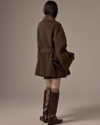 Éloria – Manteau Laine Élégance Urbaine