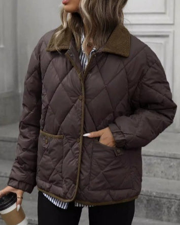 Novera – Veste Élégance Chocolat