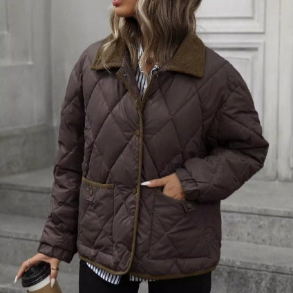 Novera – Veste Élégance Chocolat