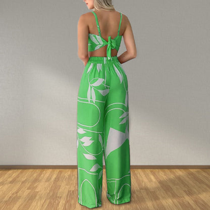 Set Femme Imprimé : Bandeau & Pantalon Fluide