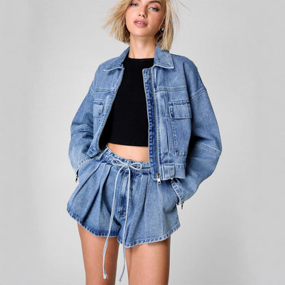 Ensemble Denim Femme – Veste & Pantalon Streetwear