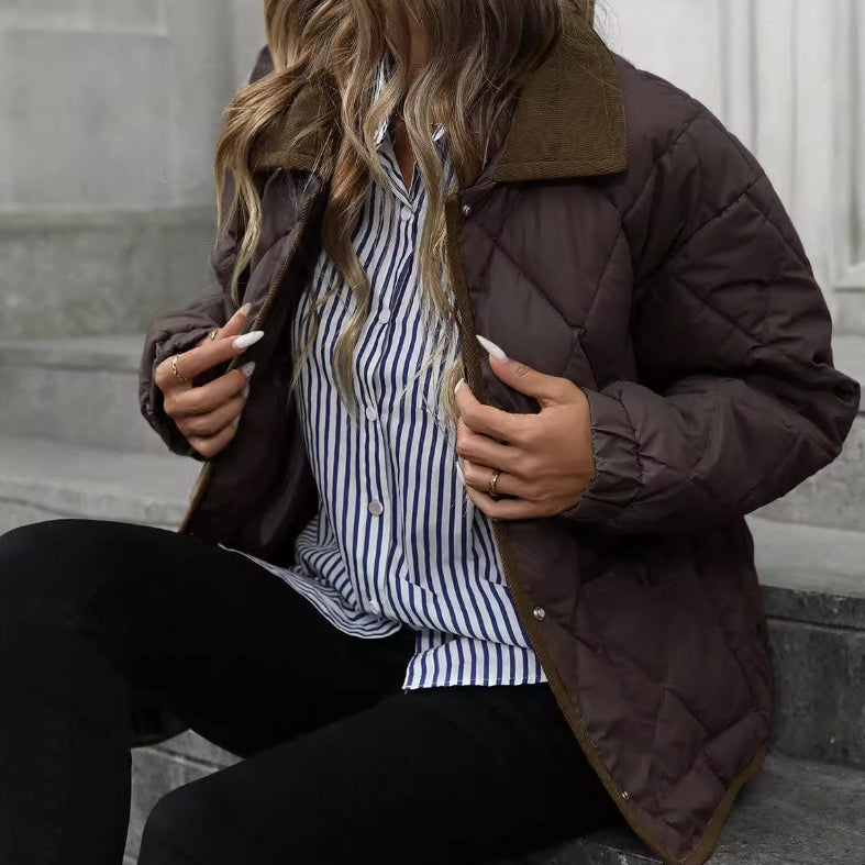 Novera – Veste Élégance Chocolat