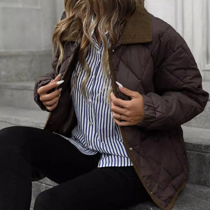 Novera – Veste Élégance Chocolat