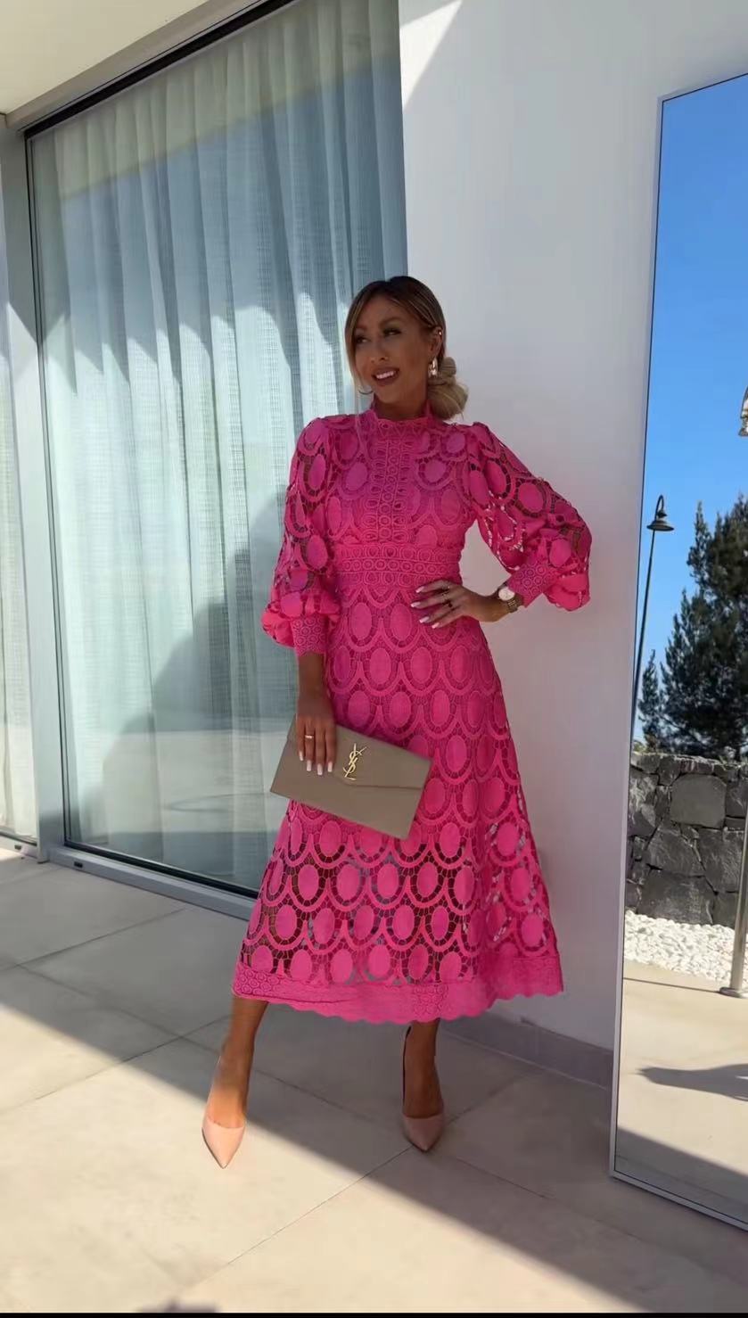 Robe Droite One-Step en Fibre de Triacétate