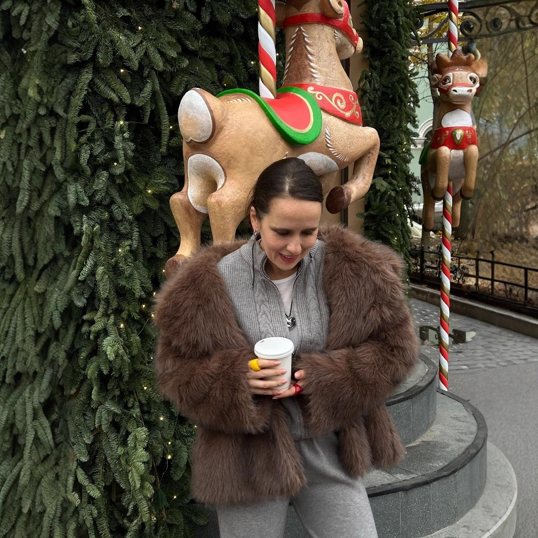 Ensemble haut et pantalon en tricot zippé