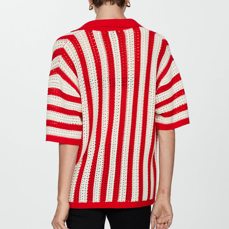 Chemise Femme Rouge à Manches  – Coupe Large